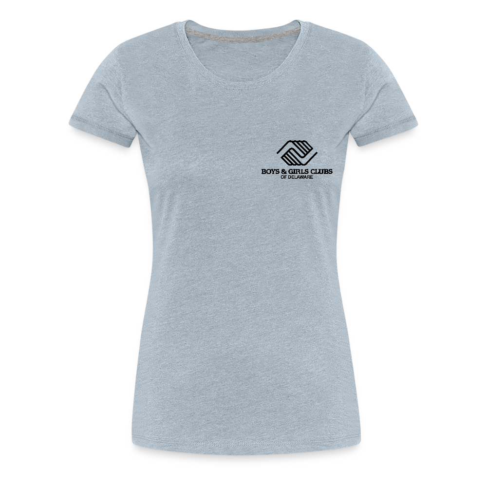 LOGO ONLY Women’s Premium T-Shirt - heather ice blue