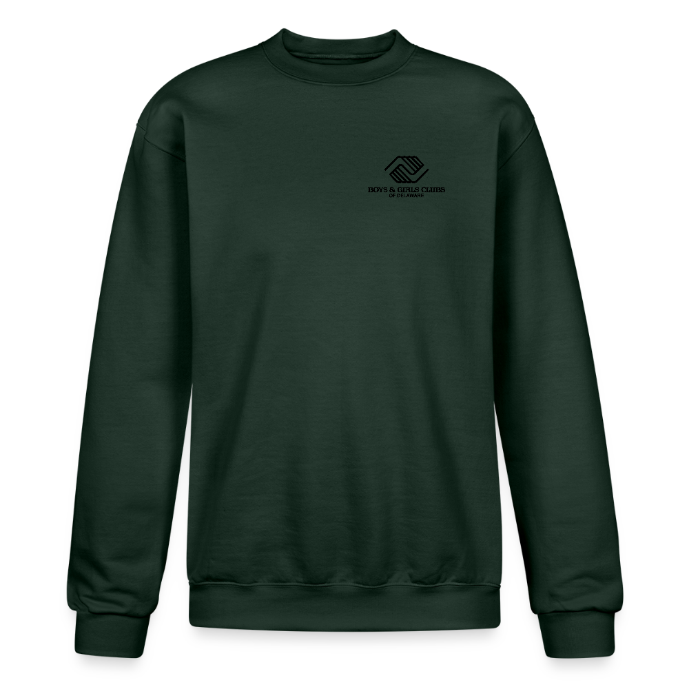 LOGO ONLY Champion Unisex Powerblend Sweatshirt - Dark Green