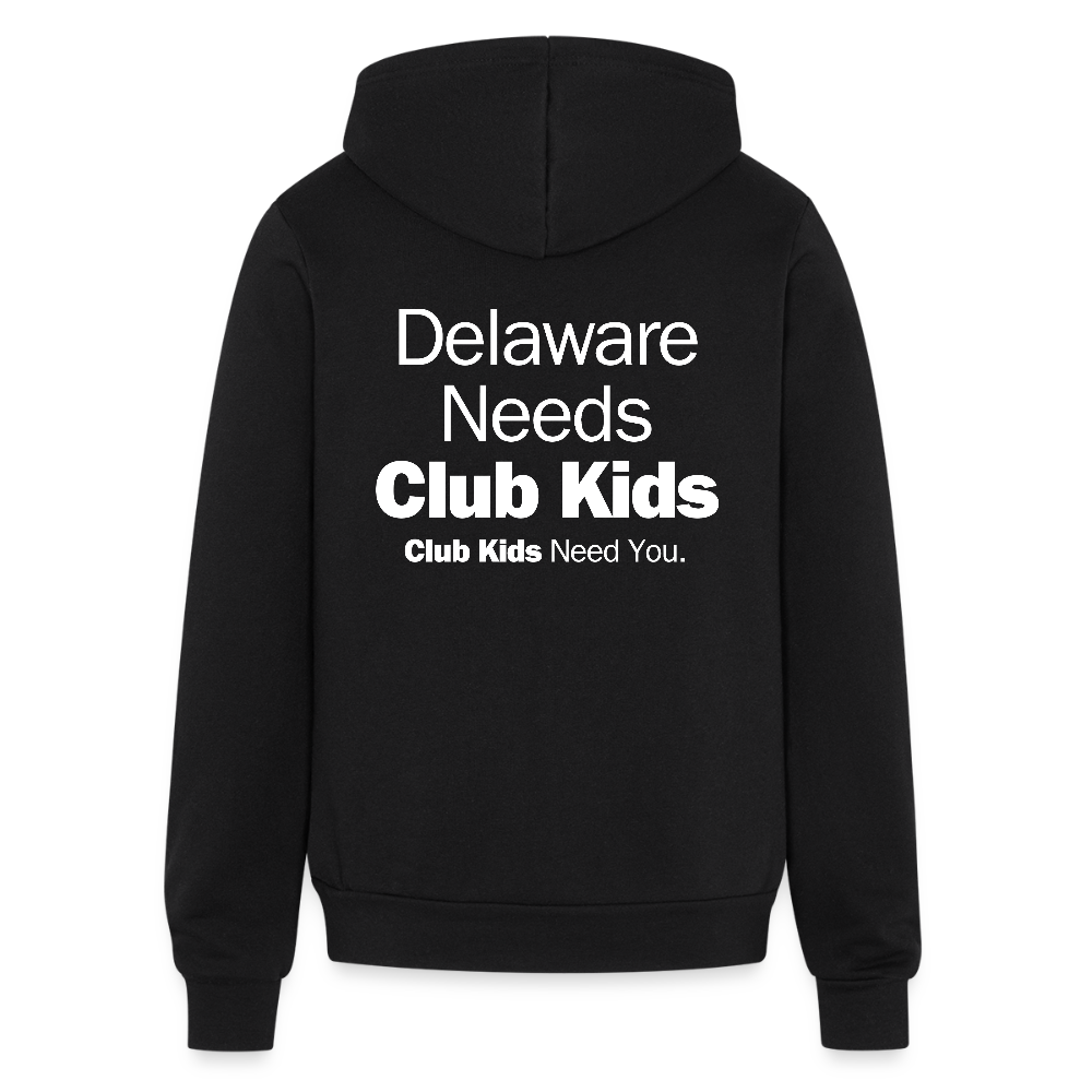 BGCDE Club Kids Need You Unisex Full Zip Hoodie - black