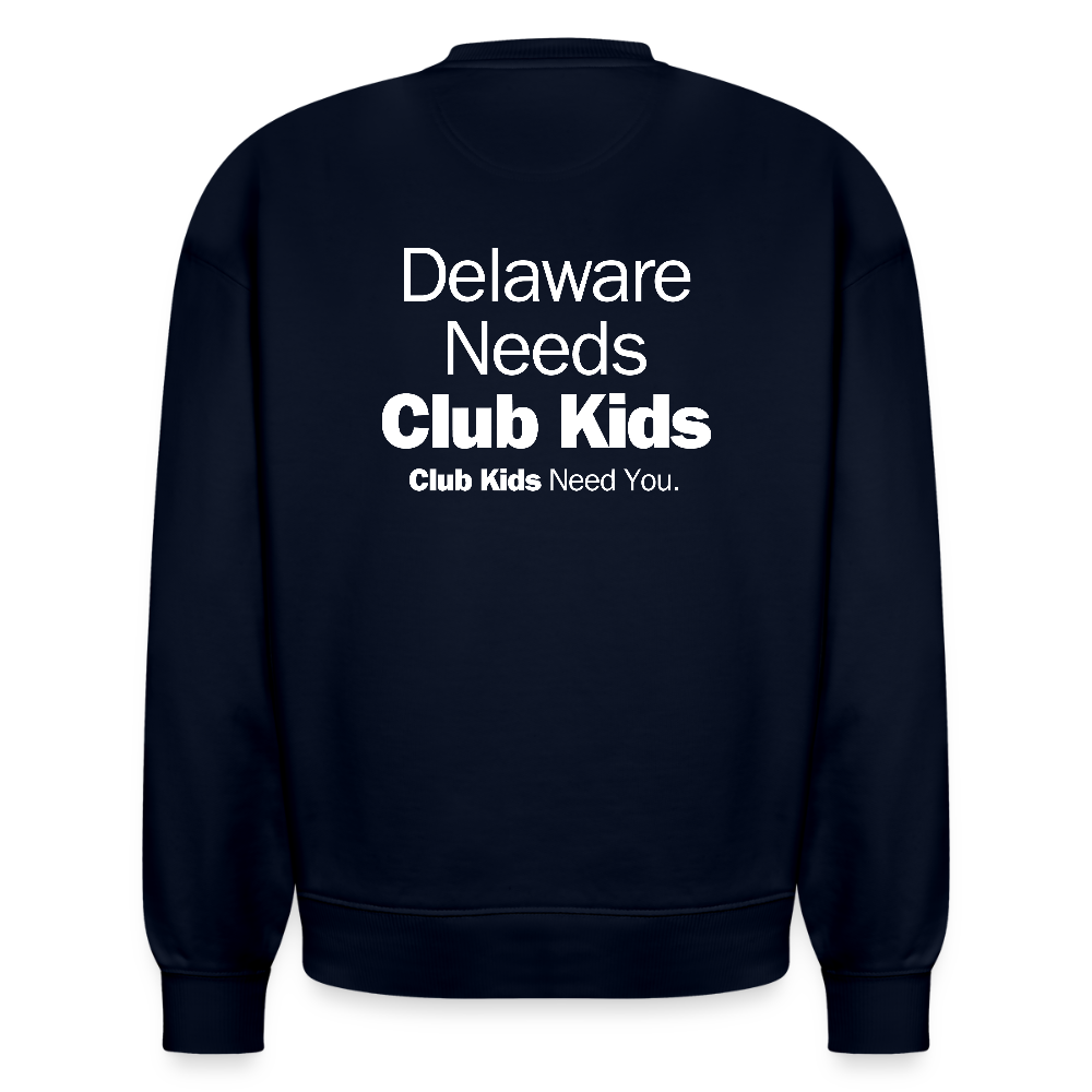 BGCDE Club Kids Need You Stanley/Stella Radder Unisex Oversized Organic Sweatshirt - french navy