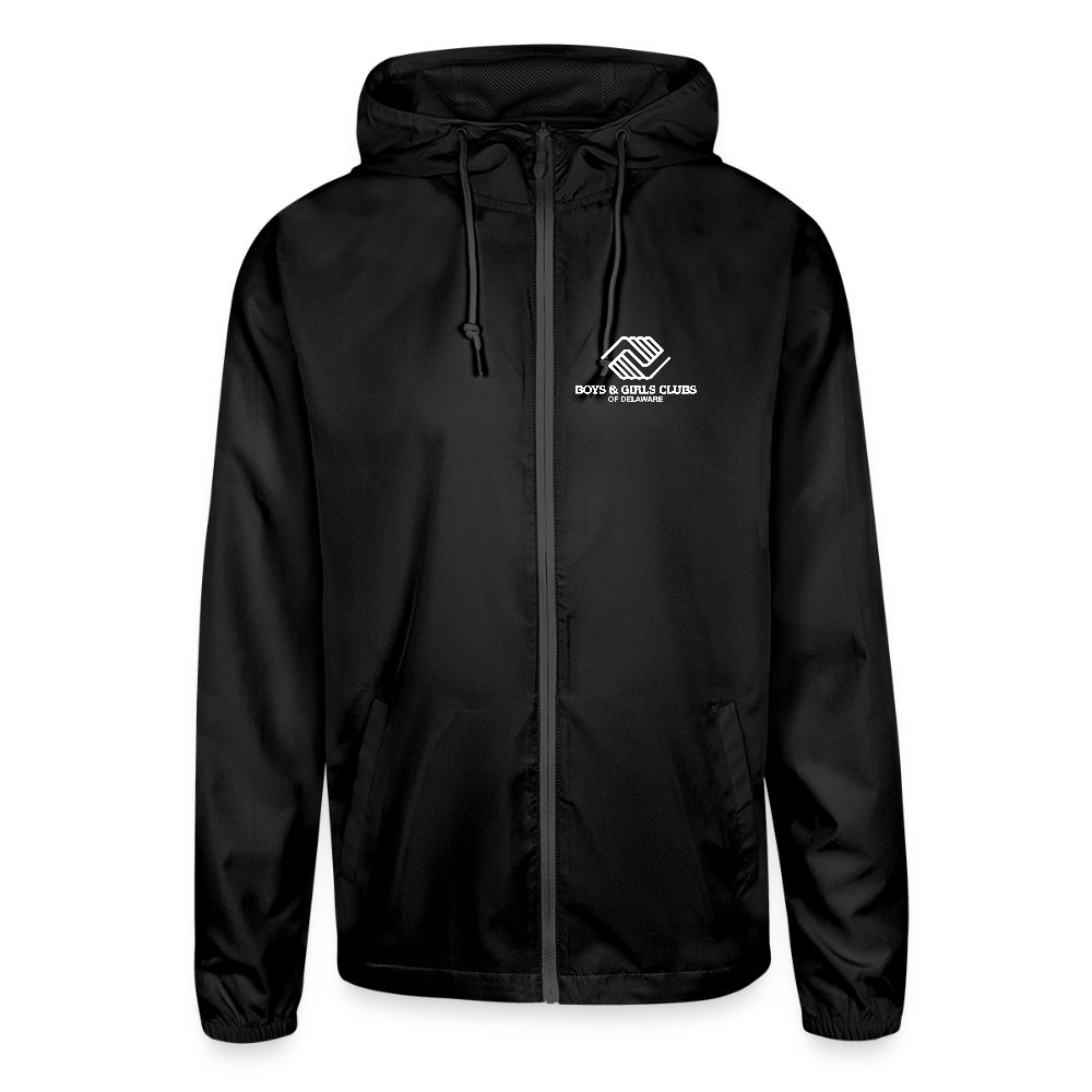 BGCDE Club Kids Need You Unisex Lightweight Windbreaker Jacket - black