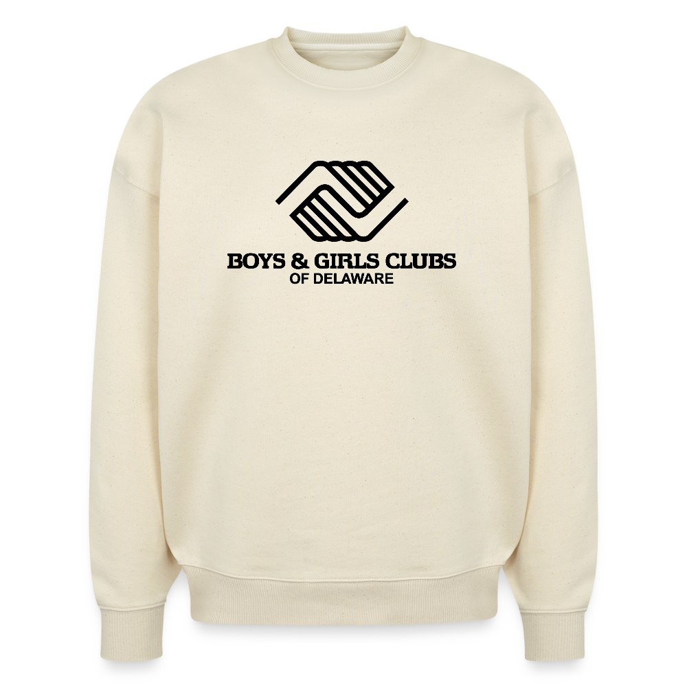 LOGO ONLY Stanley/Stella Radder Unisex Oversized Organic Sweatshirt - natural raw