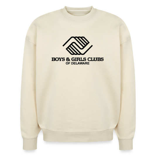 LOGO ONLY Stanley/Stella Radder Unisex Oversized Organic Sweatshirt - natural raw