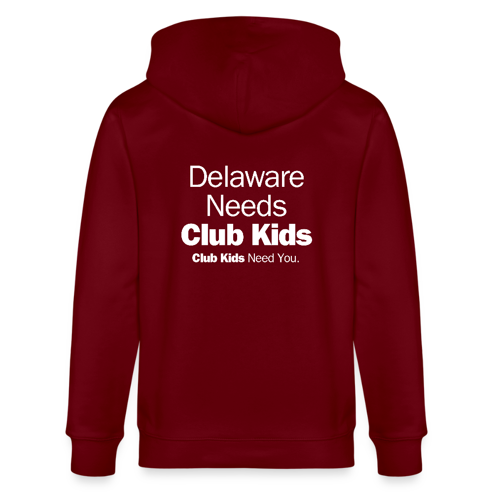 BGCDE Club Kids Need You Stanley/Stella Cultivator Organic Zip Hoodie - burgundy