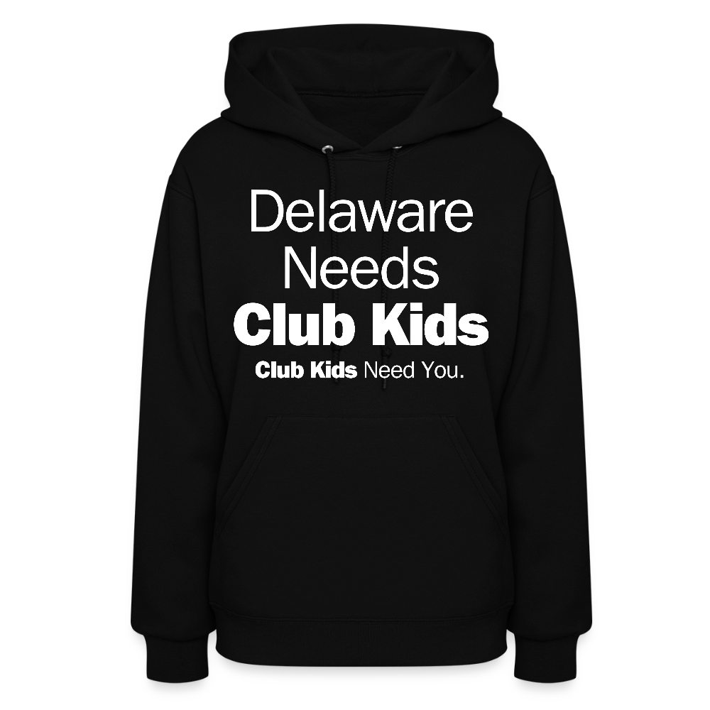 Delaware Needs Club Kids Women's Hoodie - black