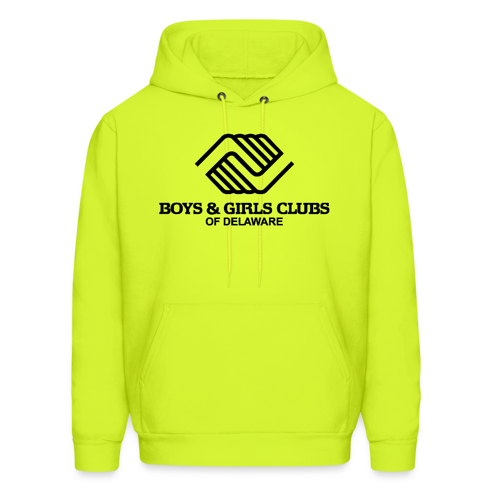 LOGO ONLY Men's Hoodie - safety green