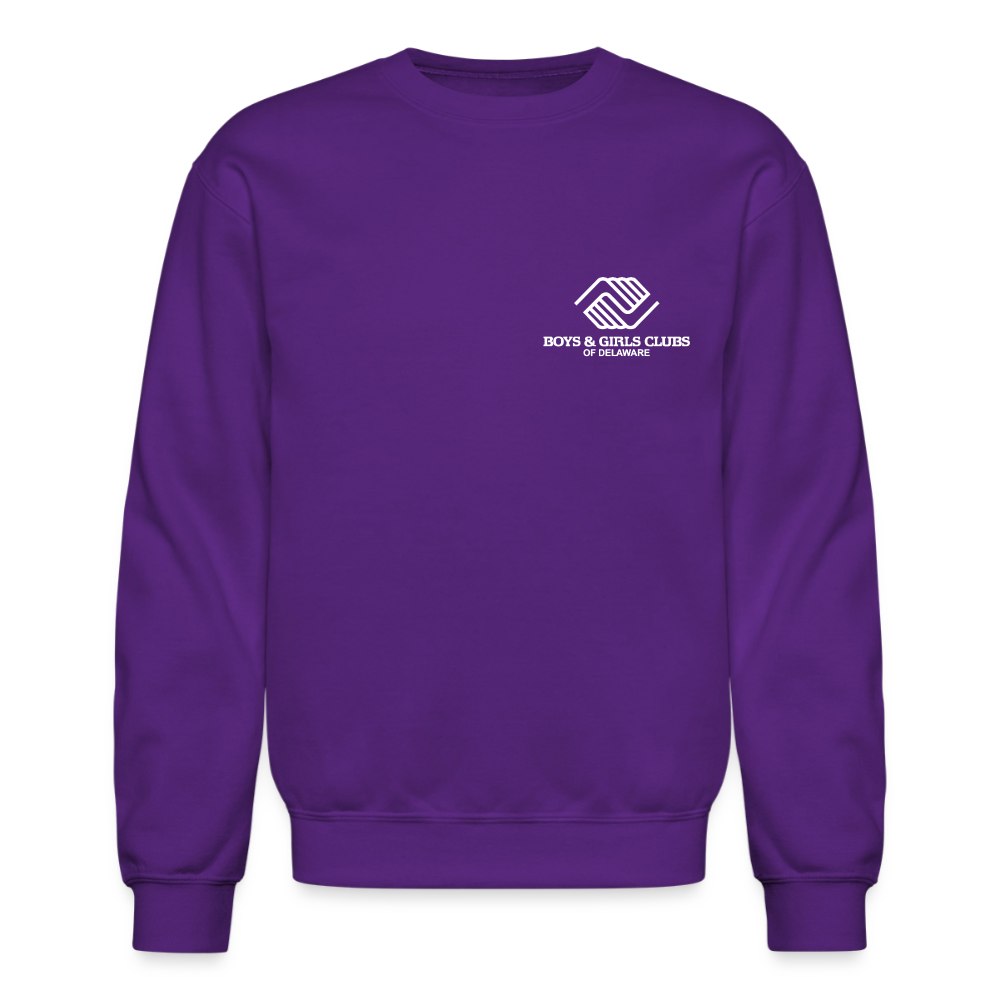 BGCDE Club Kids Need You BLUE - Dual Sided Crewneck Sweatshirt - purple