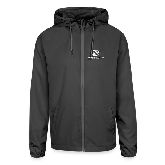 LOGO ONLY Unisex Lightweight Windbreaker Jacket - graphite