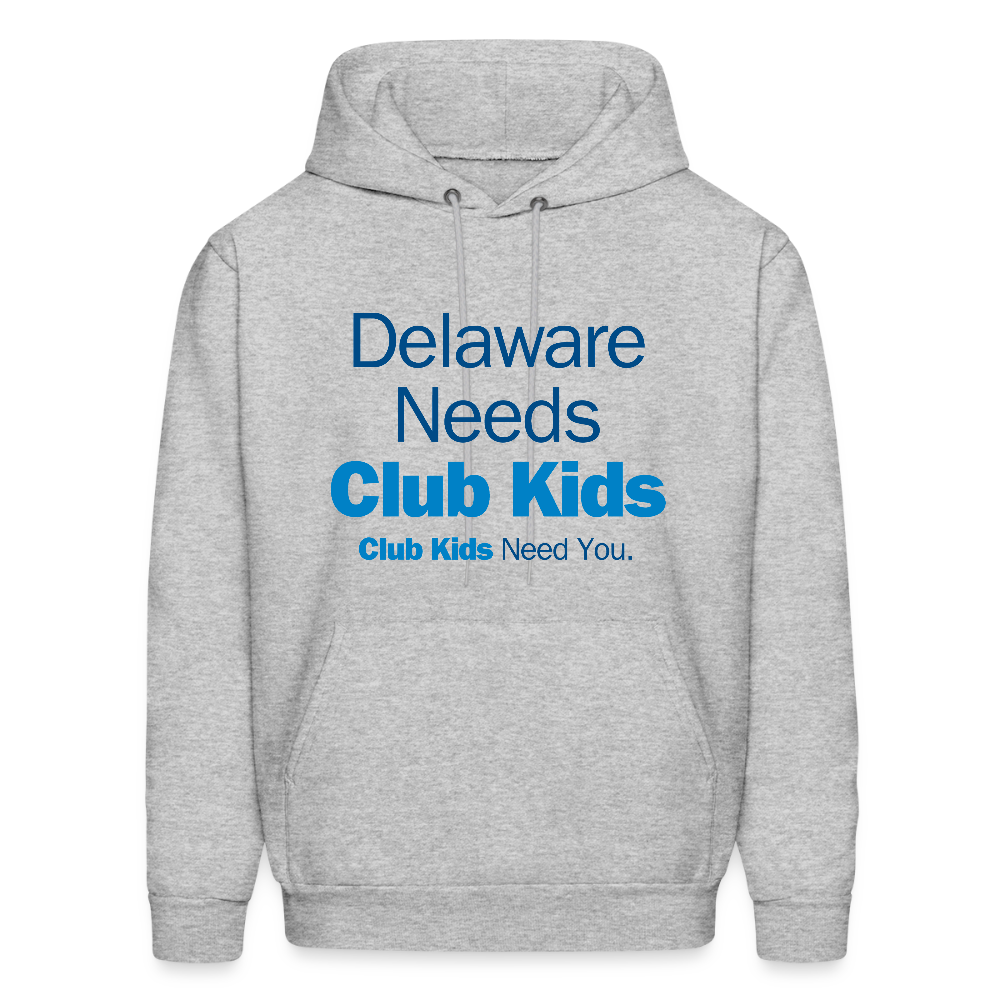Delaware Needs Club Kids Men's Hoodie - heather gray
