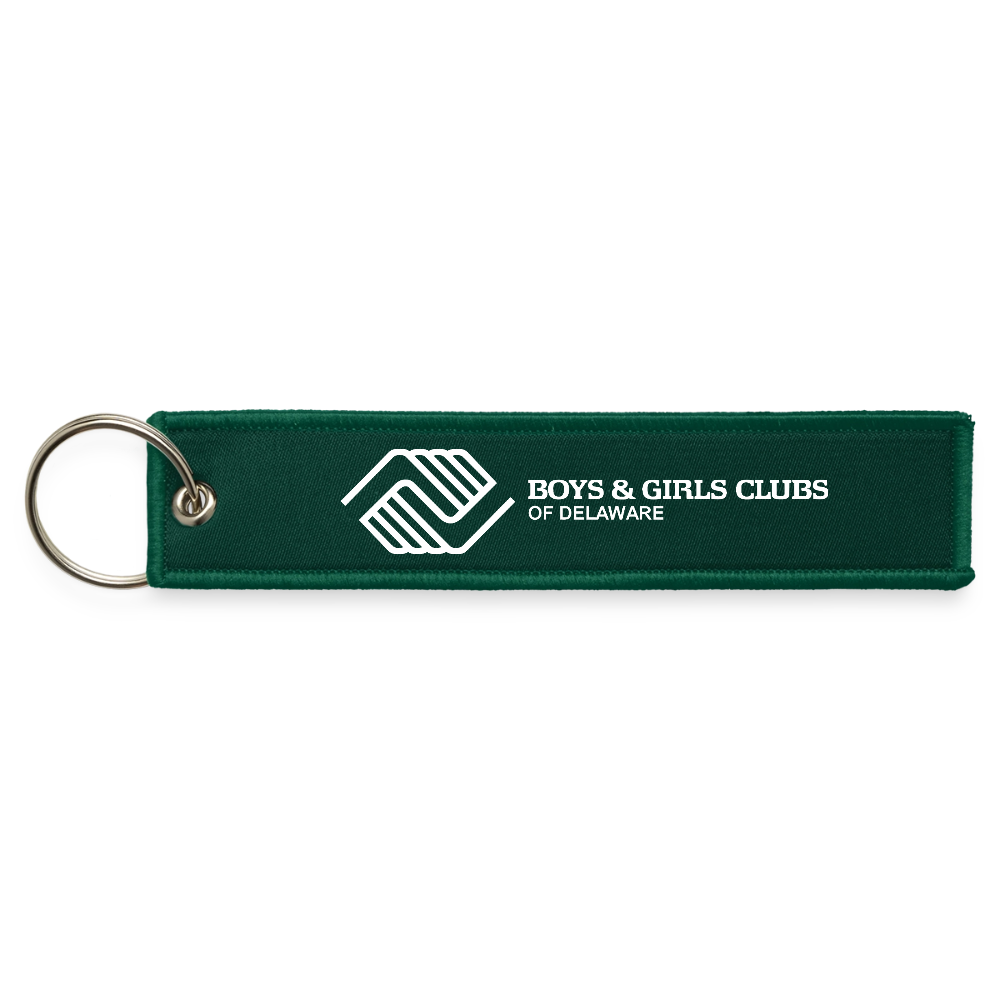 BGCDE & Delaware Needs - Jet Tag Keychain - hunter green