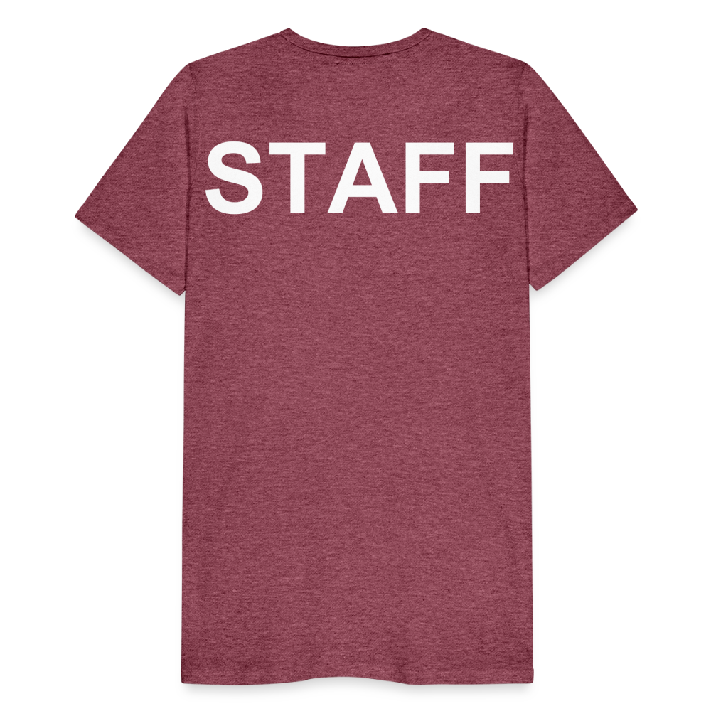 STAFF Men's Premium T-Shirt - heather burgundy