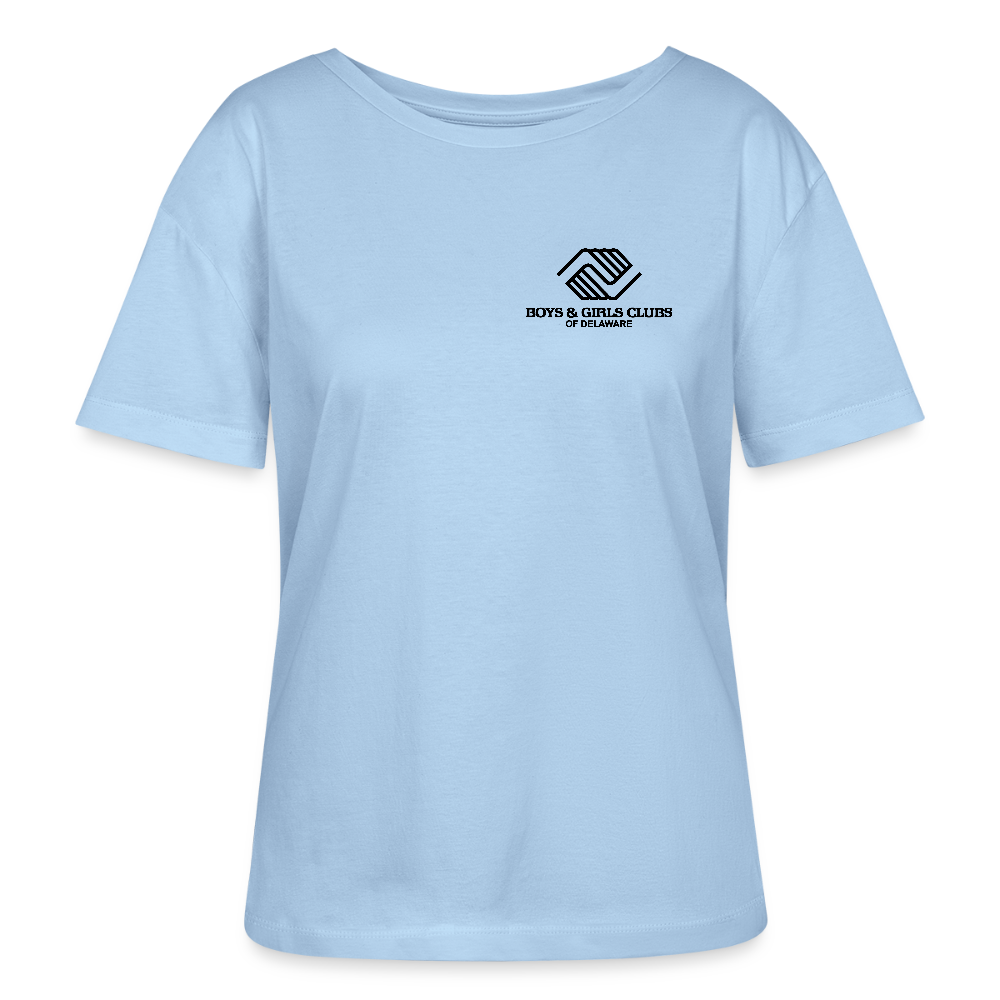 LOGO ONLY Stanley/Stella Serena Women’s Relaxed Organic T-Shirt - blue soul
