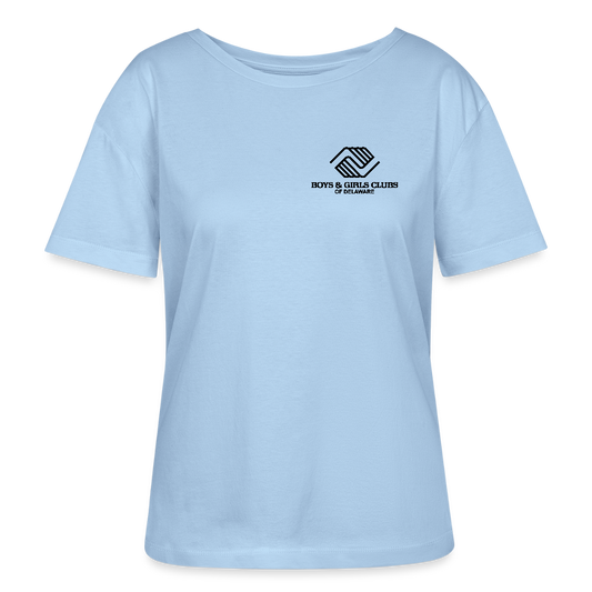 LOGO ONLY Stanley/Stella Serena Women’s Relaxed Organic T-Shirt - blue soul