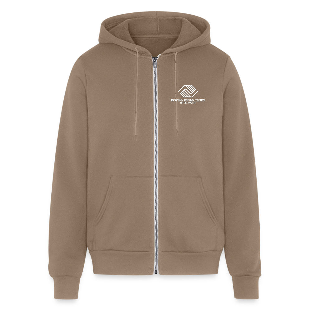 LOGO ONLY Unisex Full Zip Hoodie - cinder