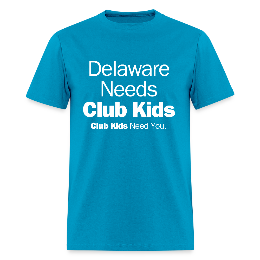 Delaware Needs Club Kids Men's T-Shirt | GILDAN 5000 - turquoise
