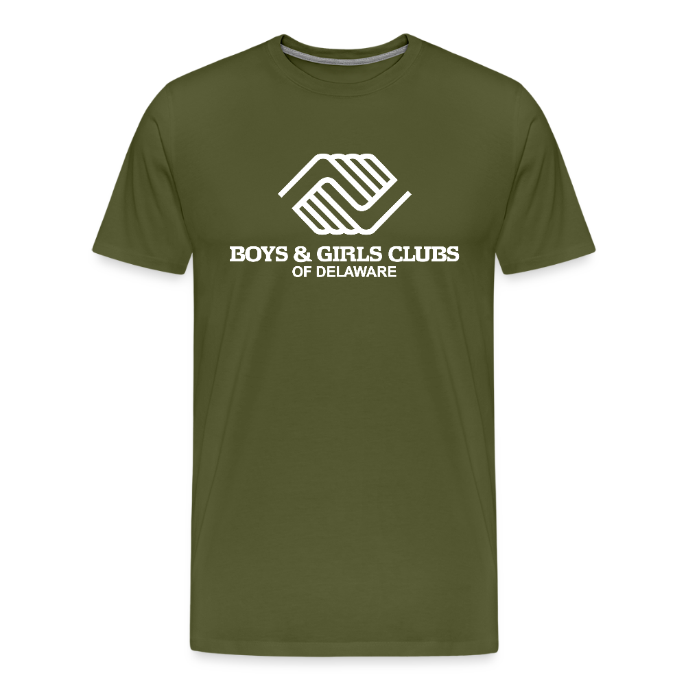 LOGO ONLY Men's Premium T-Shirt - olive green