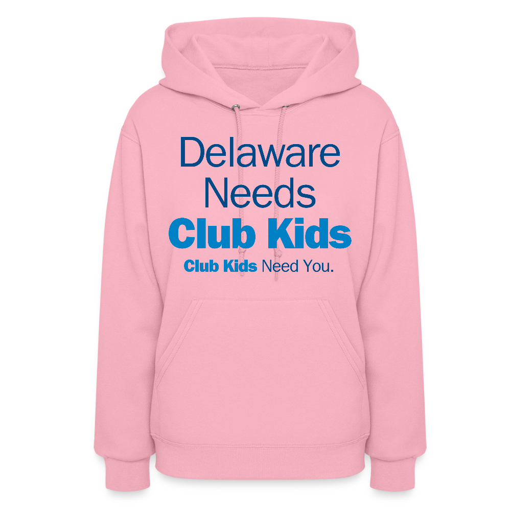 Delaware Needs Club Kids Women's Hoodie - classic pink