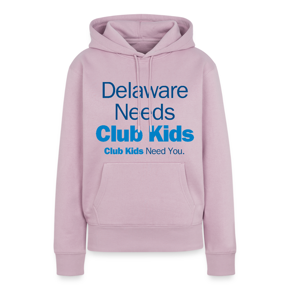 Delaware Needs Club Kids Women’s Premium Hoodie - dusty pink