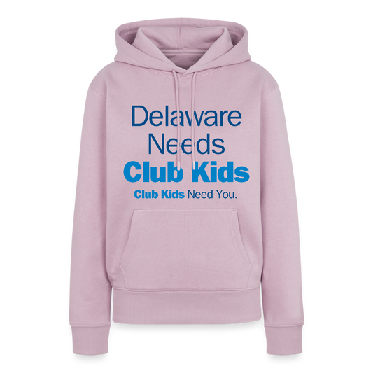 Delaware Needs Club Kids Women’s Premium Hoodie - dusty pink