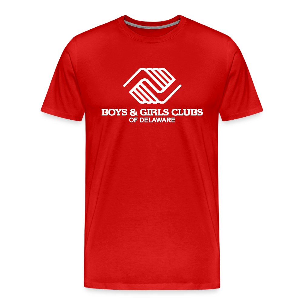 LOGO ONLY Men's Premium T-Shirt - red