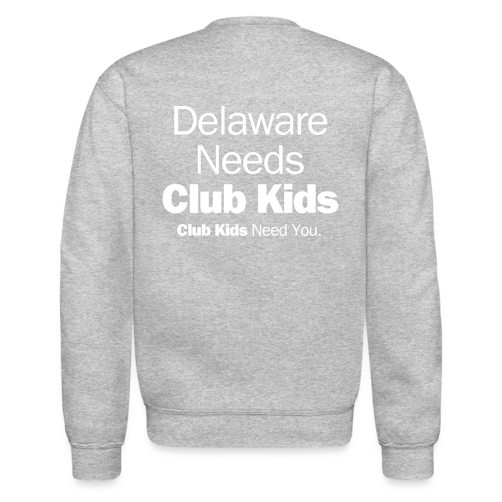 BGCDE Club Kids Need You Crewneck Sweatshirt - heather gray