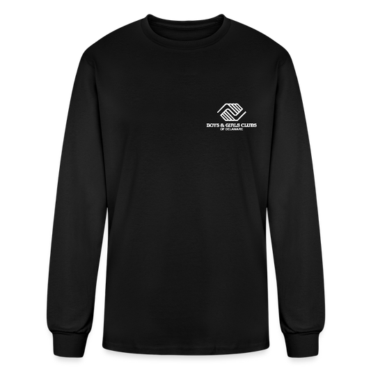 LOGO ONLY Men's Long Sleeve T-Shirt - black