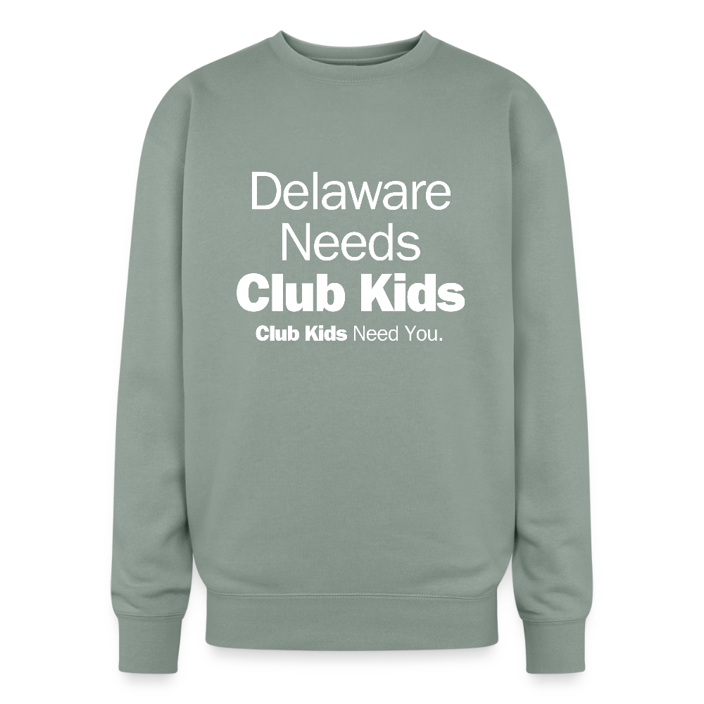 Delaware Needs Club Kids Oversized Crewneck Sweatshirt - sage