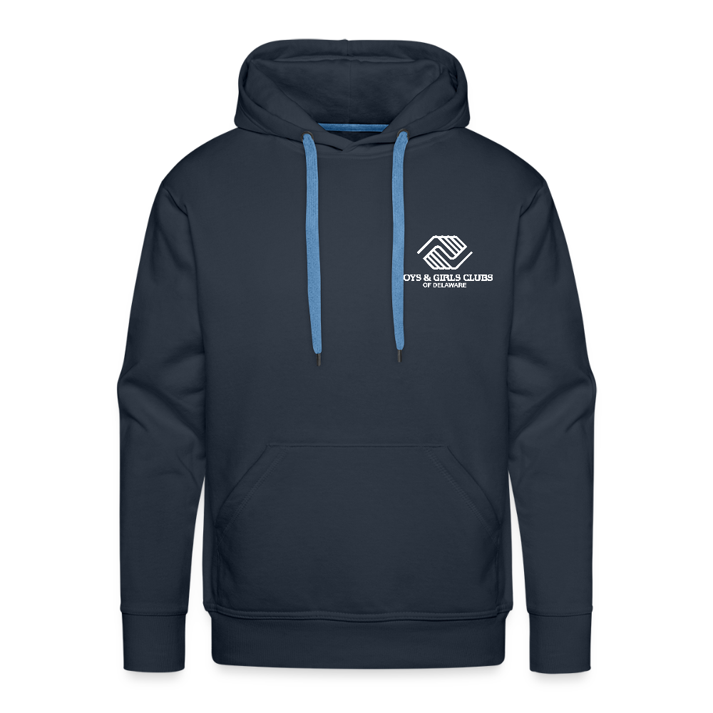 LOGO ONLY Men’s Premium Hoodie - navy