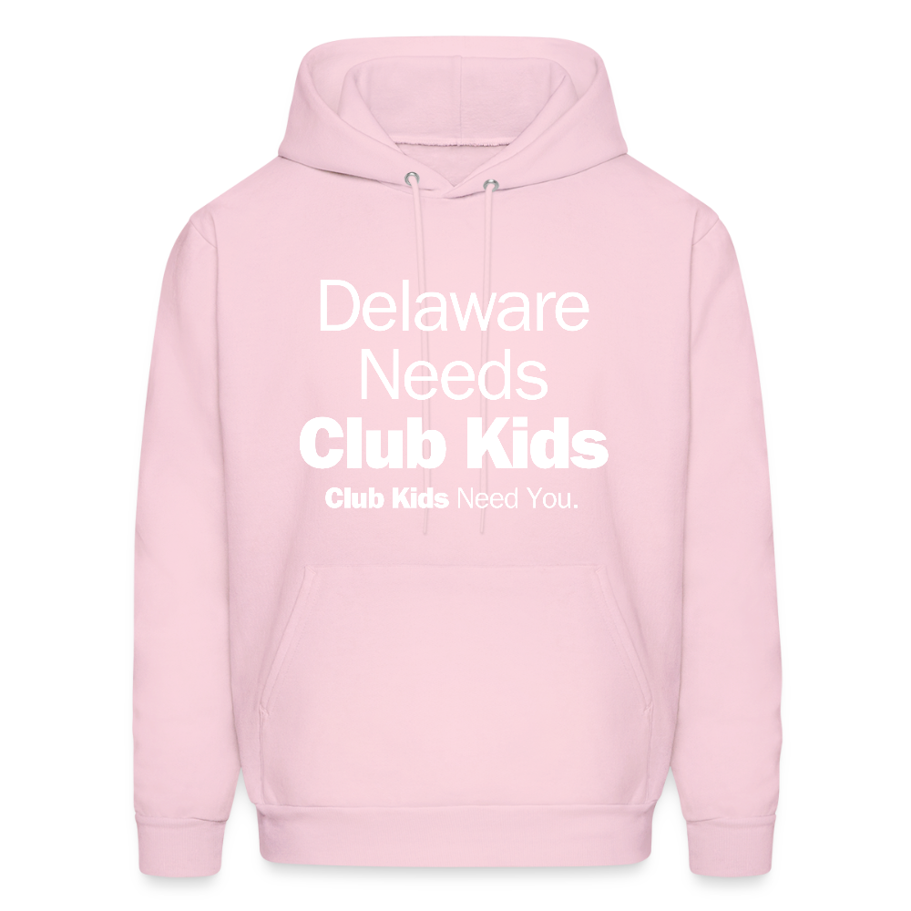 Delaware Needs Club Kids Men's Hoodie - pale pink