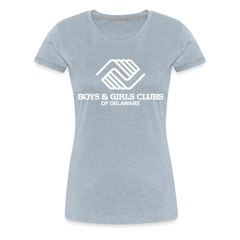 LOGO ONLY Women’s Premium T-Shirt - heather ice blue