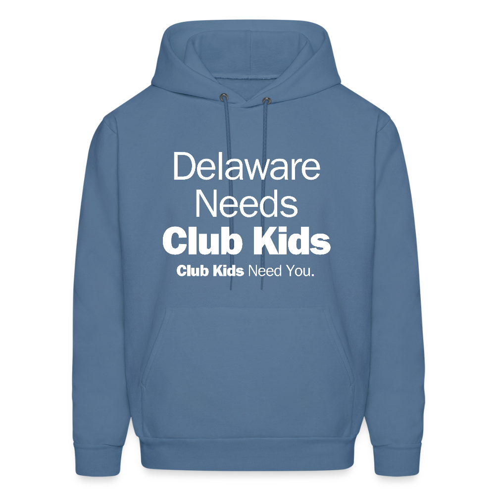 Delaware Needs Club Kids Men's Hoodie - denim blue