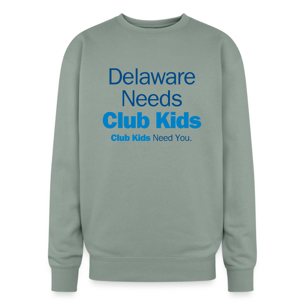 Delaware Needs Club Kids Oversized Crewneck Sweatshirt - sage