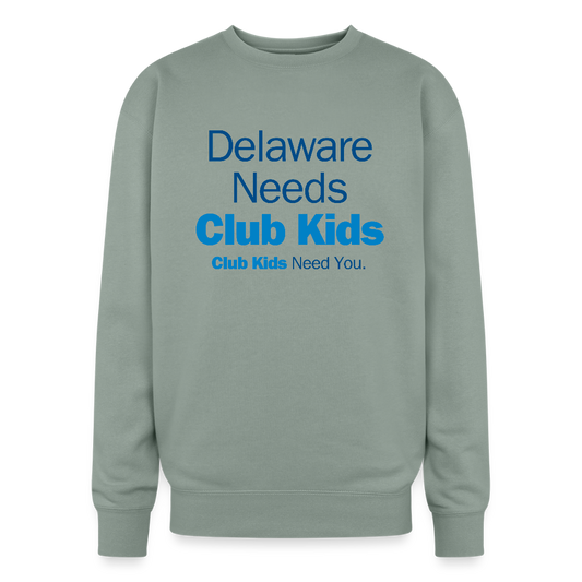 Delaware Needs Club Kids Oversized Crewneck Sweatshirt - sage