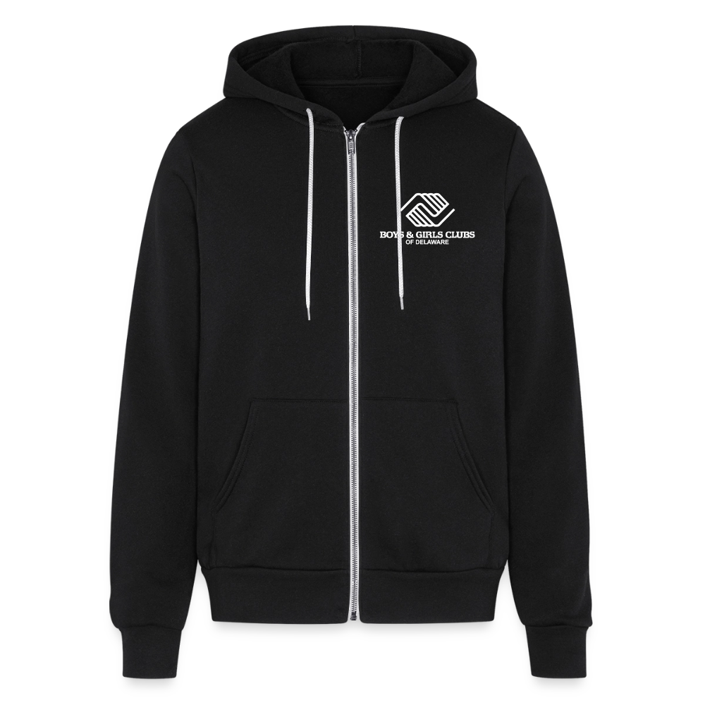 BGCDE Club Kids Need You BLUE - Dual Sided Unisex Full Zip Hoodie - black