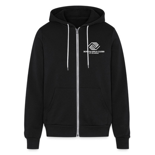BGCDE Club Kids Need You BLUE - Dual Sided Unisex Full Zip Hoodie - black