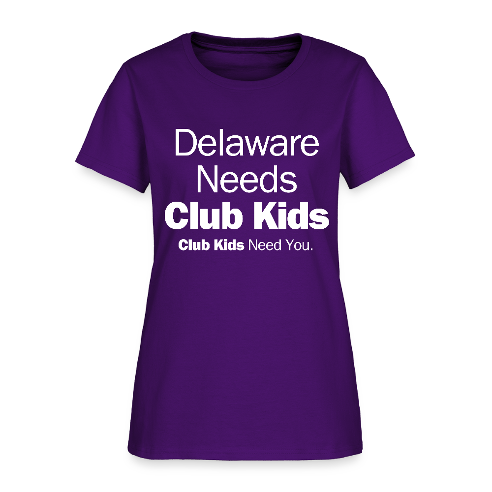 Delaware Needs Club Kids Women's T-Shirt - purple