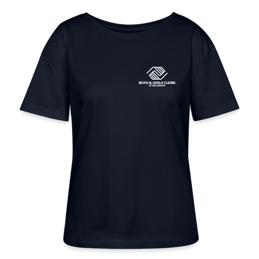 LOGO ONLY Stanley/Stella Serena Women’s Relaxed Organic T-Shirt - french navy