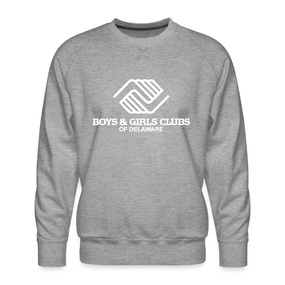 LOGO ONLY Men’s Premium Sweatshirt - heather grey