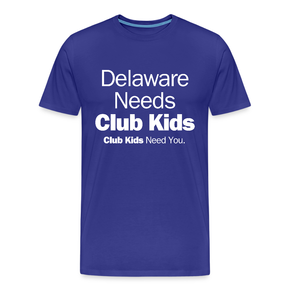 Delaware Needs Club Kids Men's Premium T-Shirt - royal blue