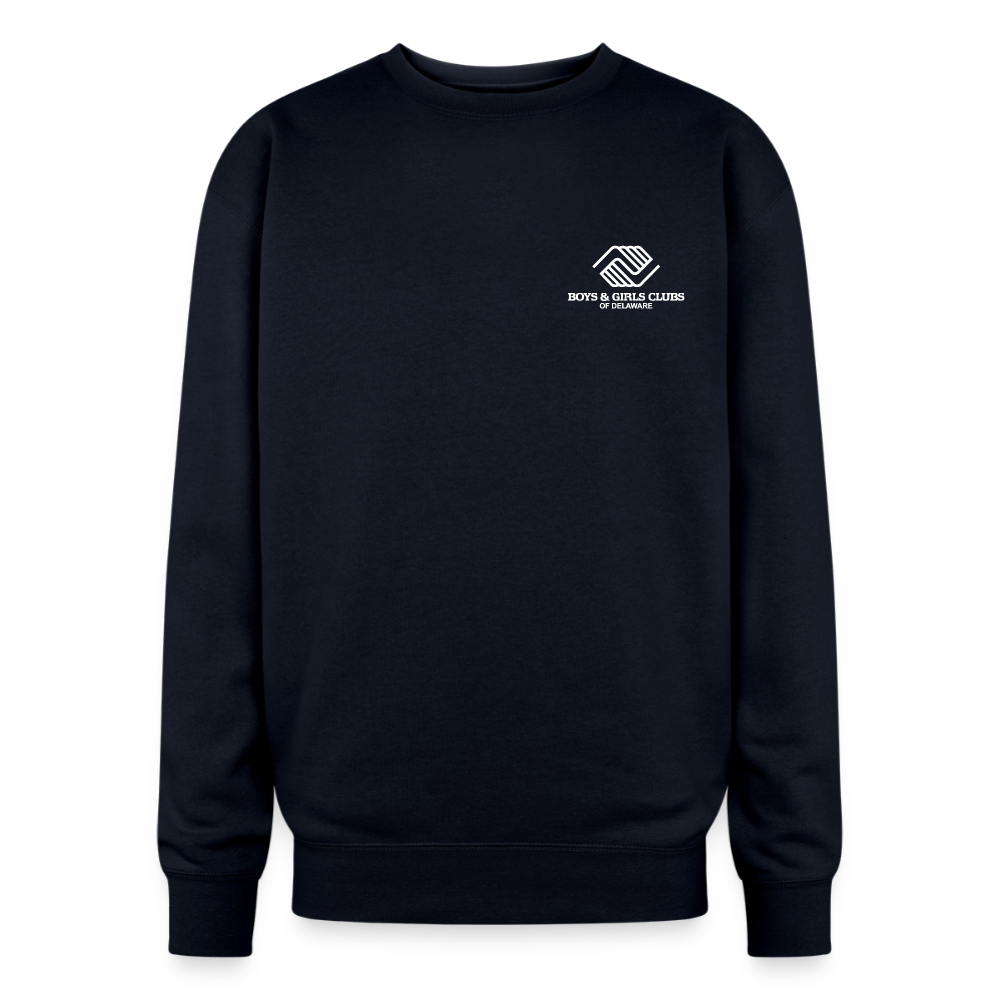 BGCDE Club Kids Need You BLUE - Dual Sided Oversized Crewneck Sweatshirt - navy