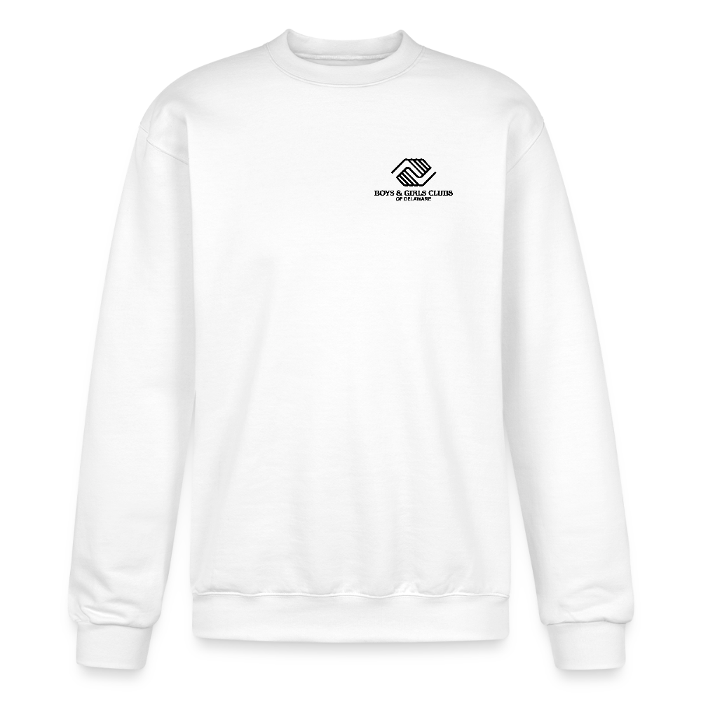 LOGO ONLY Champion Unisex Powerblend Sweatshirt - white