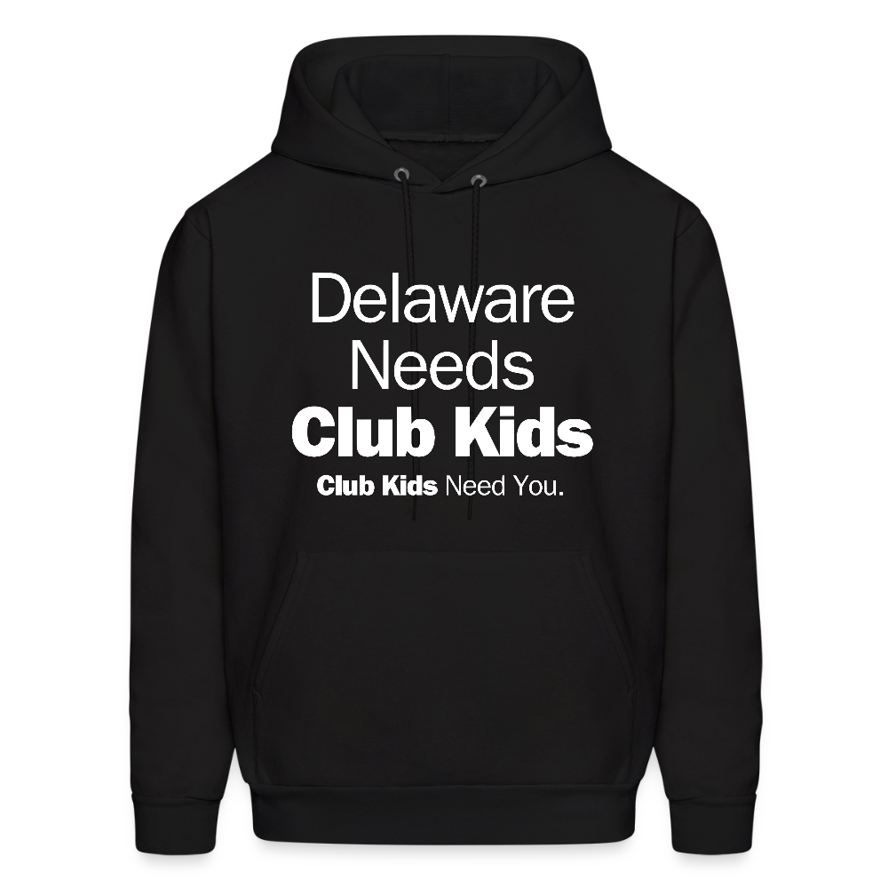 Delaware Needs Club Kids Men's Hoodie - black