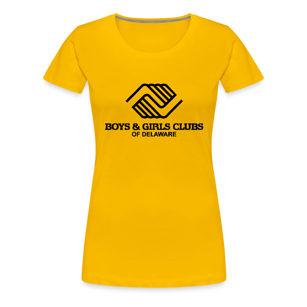 LOGO ONLY Women’s Premium T-Shirt - sun yellow