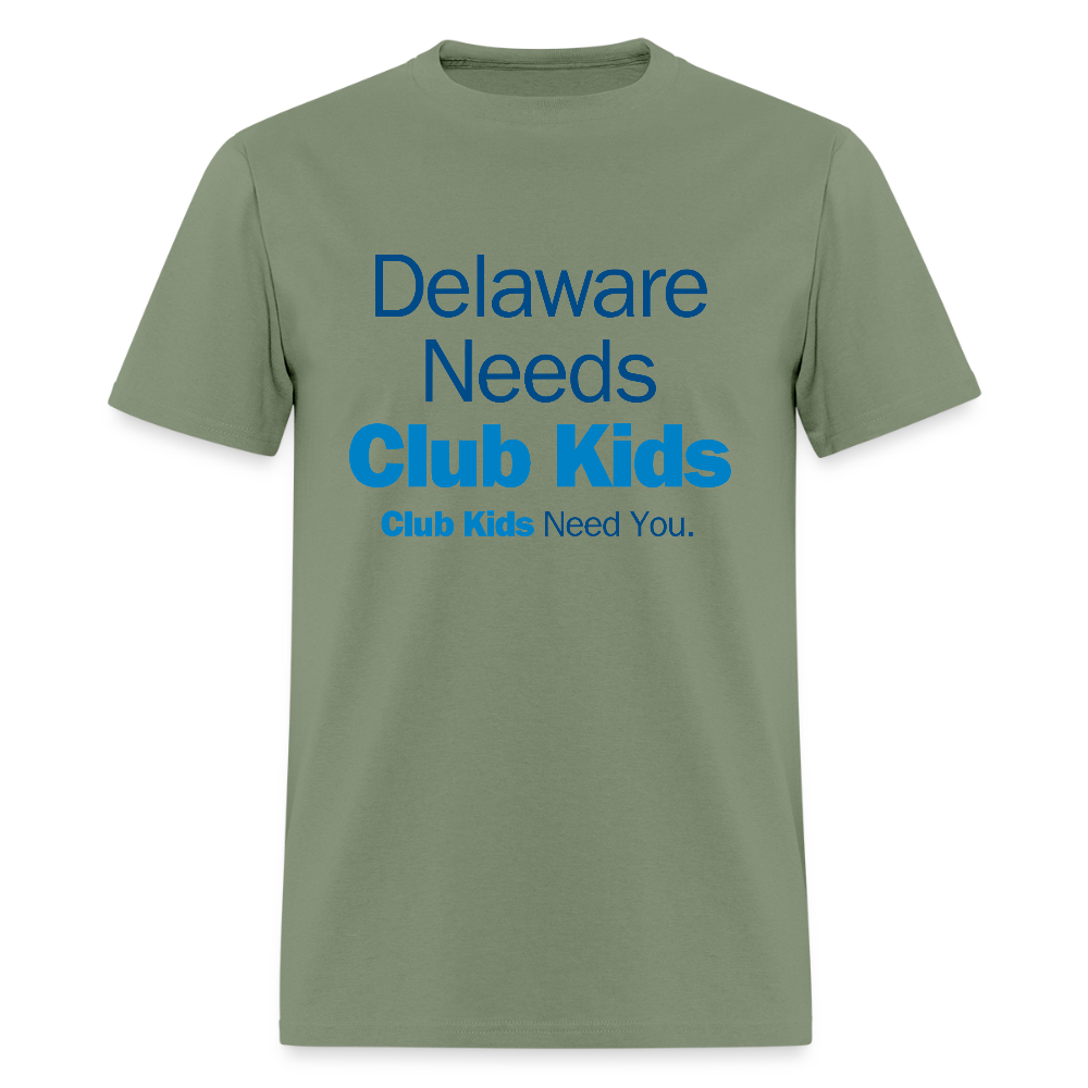 Delaware Needs Club Kids Men's T-Shirt | GILDAN 5000 - military green