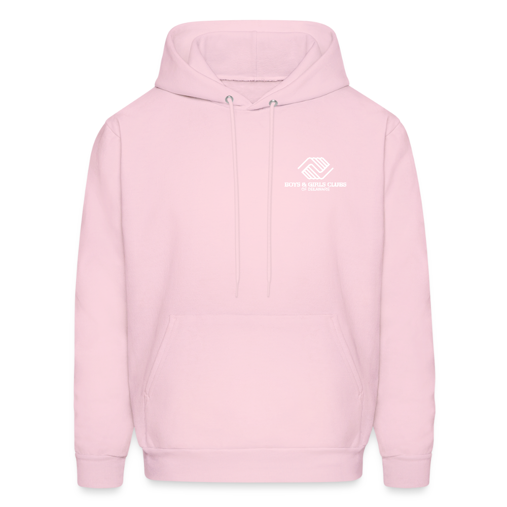 LOGO ONLY Men's Hoodie - pale pink