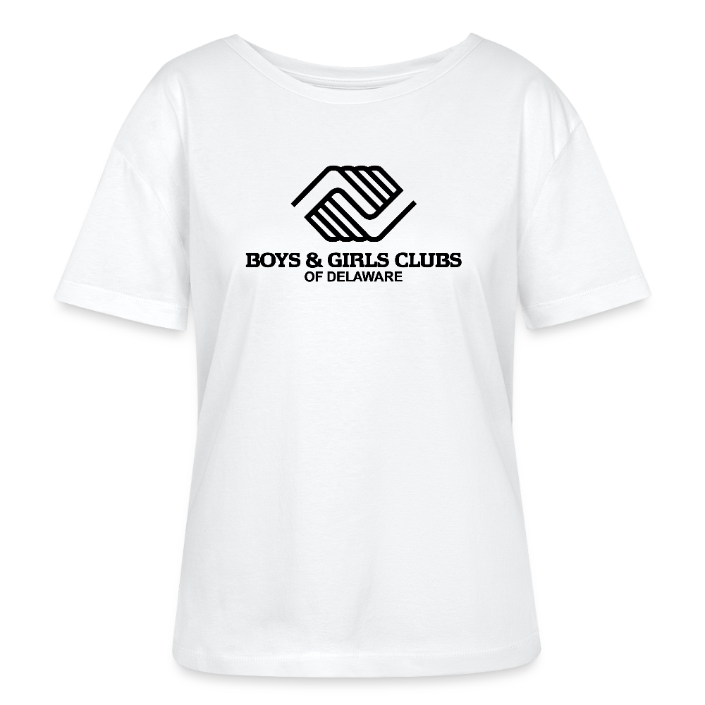 LOGO ONLY Stanley/Stella Serena Women’s Relaxed Organic T-Shirt - white