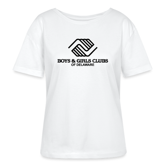 LOGO ONLY Stanley/Stella Serena Women’s Relaxed Organic T-Shirt - white