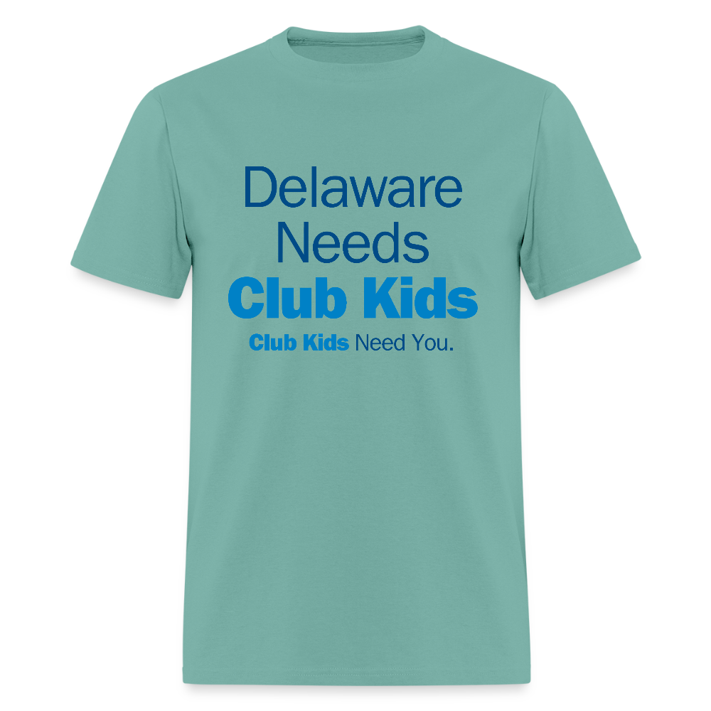 Delaware Needs Club Kids Men's T-Shirt | GILDAN 5000 - aquatic