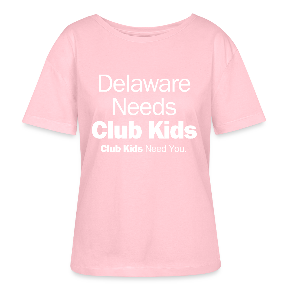 Delaware Needs Club Kids Stanley/Stella Serena Women’s Relaxed Organic T-Shirt - pale pink
