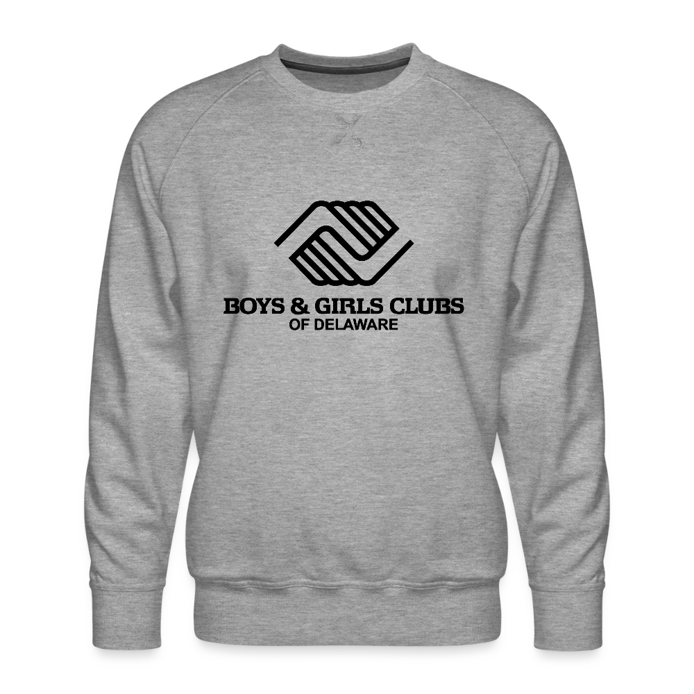 LOGO ONLY Men’s Premium Sweatshirt - heather grey